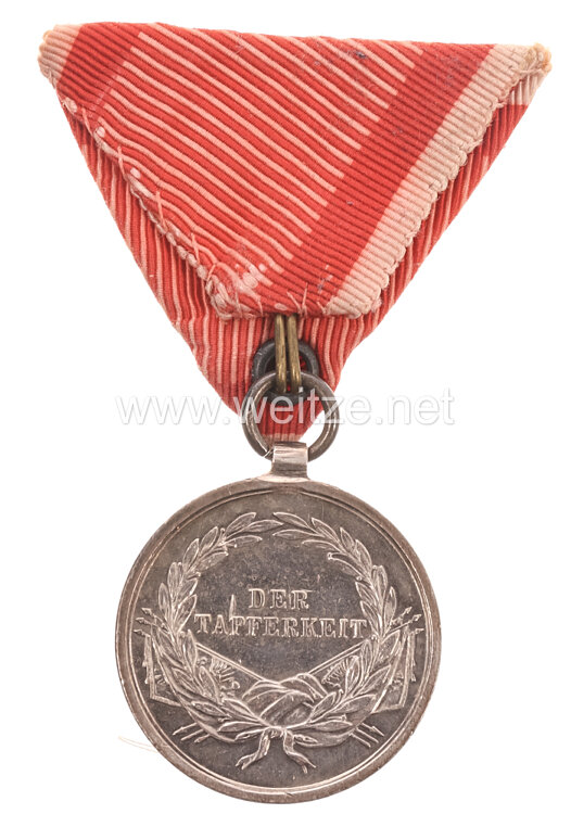 Österreich K.u.K. Monarchie Silberne Tapferkeitsmedaille Kaiser Franz Joseph I. Bild 2