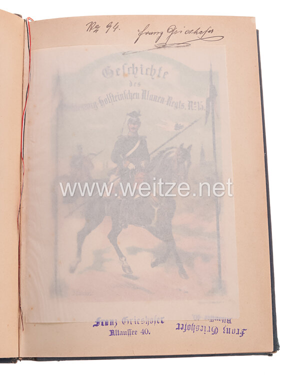 Geschichte des Schleswig-Holsteinschen Ulanen-Regiments Nr. 15, Bild 2