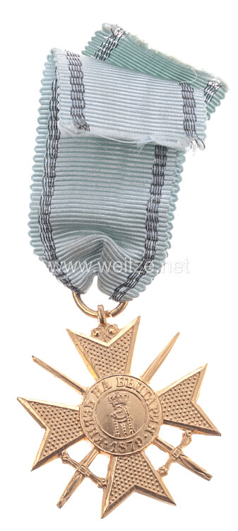 Bulgarien 1.Weltkrieg Militärverdienstkreuz mit Schwertern in Gold 1915 Bild 2