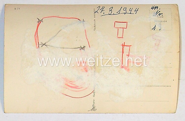 Heer - Originalunterschrift von Ritterkreuzträger Oberst Otto Hitzfeld Bild 2