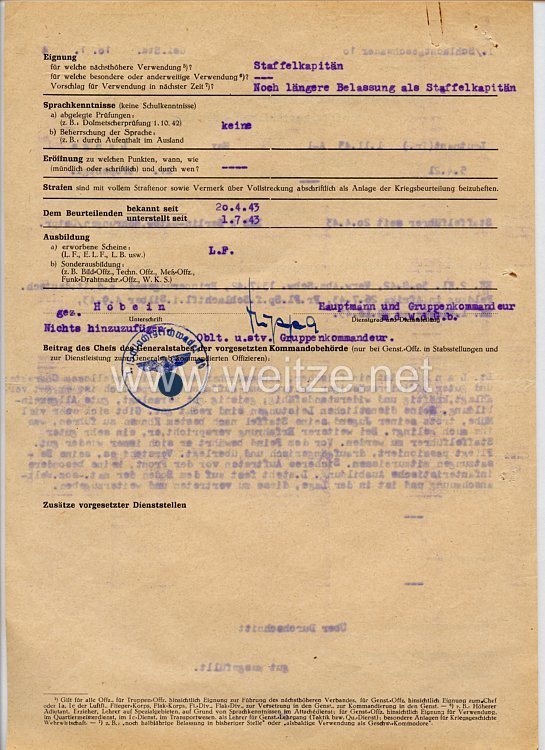 Luftwaffe - Originalunterschrift von Ritterkreuzträger Oberleutnant Erhard Nippa Bild 2