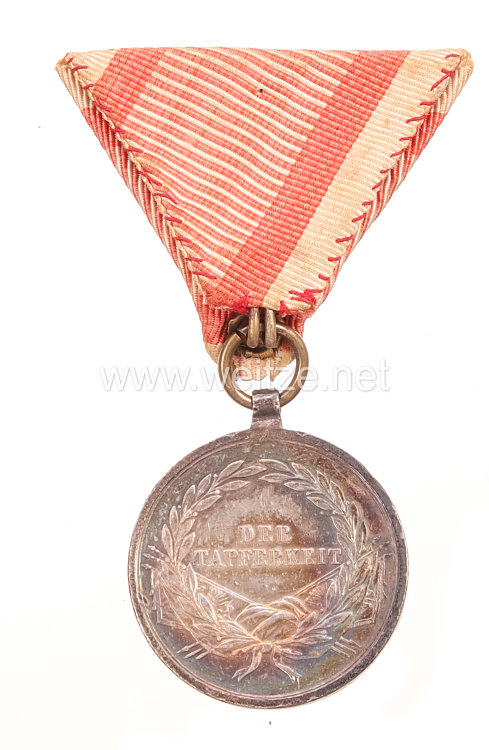 Österreich K.u.K. Monarchie Silberne Tapferkeitsmedaille Kaiser Franz Joseph I. Bild 2