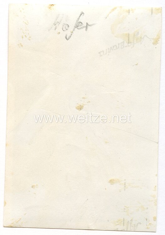 Luftwaffe - Originalunterschrift von Ritterkreuzträger Major Heinrich Höfer Bild 2